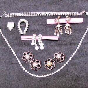 VINTAGE RHINESTONE LOT, SPARKLY VARIETY, JEWELRY FOR ANY OCCASION